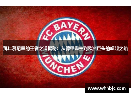拜仁慕尼黑的王者之道揭秘：从德甲霸主到欧洲巨头的崛起之路